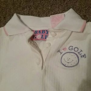 Baby golf bubble romper